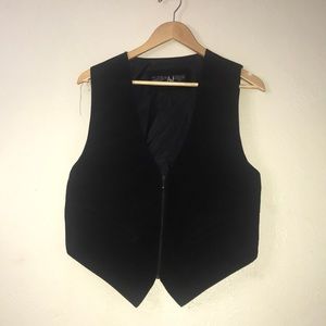 AJ,men’s vintage western leather suede vest.size M